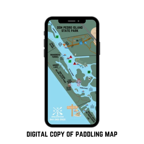 phone displaying map image on screen